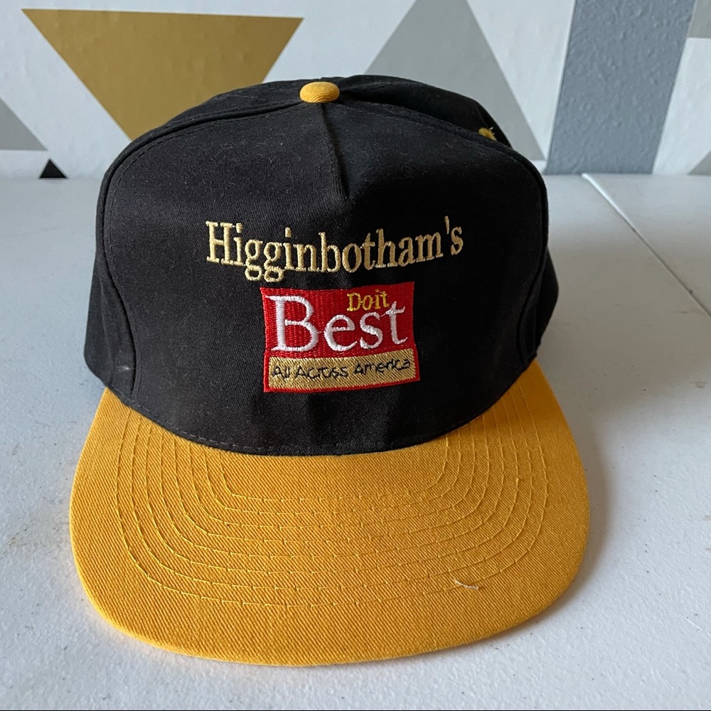 Vintage Black and Yellow SnapBack Hat